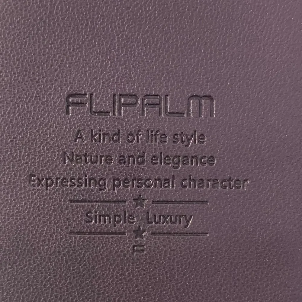 FlipPalm Purple PU Leather Wallet Flip Case Folio Card Holder Phone Cover - New